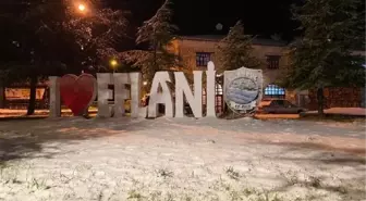 Karabük'te yüksek kesimlerde kar yağışı