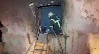 Aksaray'da sobadan çıkan yangında bir kişi hayatını kaybetti