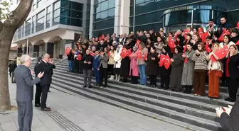 Amasya Belediyesi mesaiye 'şehitlere dua' ile başladı