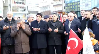 Iğdır'da Mehmetçiklerin şehit edilmesi ve İsrail'in Filistin saldırıları protesto edildi