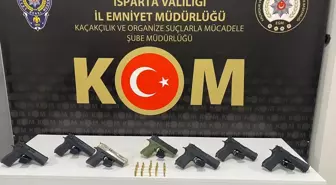 Isparta'da silah kaçakçılığı operasyonunda 3 kişi gözaltına alındı