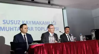 Kars Valisi Ziya Polat, Susuzlu Muhtarlarla Toplantı Yaptı