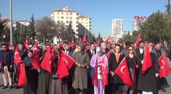 KAYSERİ'DE ŞEHİTLERİ ANMA YÜRÜYÜŞÜ