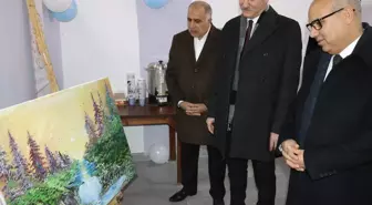 Ağrı'da resim yeteneği olan denetimli serbestlik yükümlüsü iş yeri açtı