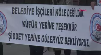 Avcılar Belediyesi İşçisine Yumruklu Saldırı Protesto Edildi