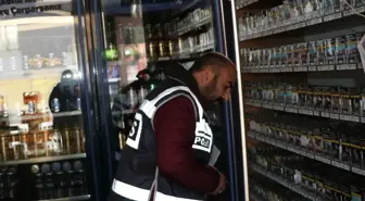 Havza'da yılbaşı öncesi içki satışı denetimi yapıldı