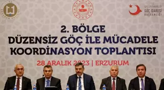 İkinci Bölge Düzensiz Göçle Mücadele Koordinasyon Toplantısı Erzurum'da Gerçekleşti