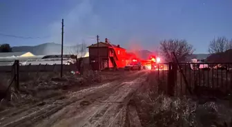 Burdur'da çıkan balya yangını tekrar nüksetti