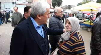 Başkan Şahin, Osmaneli pazarını ziyaret etti