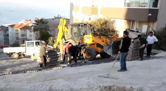 Gemlik Belediyesi, yol yapım çalışmalarını sürdürüyor