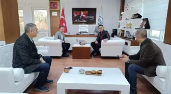 Hasankeyf Kaymakamı Mehmet Ali İmrak, DSİ 16. Bölge Müdürü Cihan Aksoy'u ziyaret etti