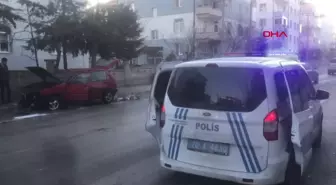 KARAMAN'da Otomobil Kontağından Çıkan Yangın İtfaiye Tarafından Söndürüldü