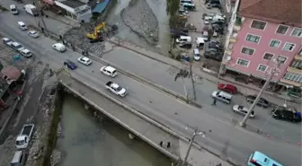 Rize'de selin yol açtığı hasar için köprüler yıkılıyor