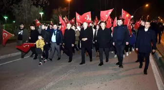 Ülkü Ocakları Bursa Yenişehir Başkanlığı Teröre Lanet ve Şehitlere Saygı Yürüyüşü Gerçekleştirdi