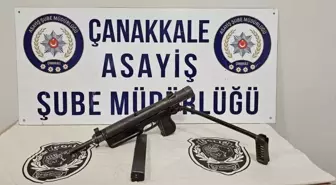 Çanakkale'de Otomatik Tabanca Ele Geçirildi