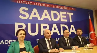 Saadet Partisi Sözcüsü Birol Aydın Edirne'de basın mensuplarıyla bir araya geldi