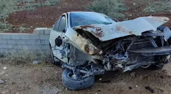 Gaziantep'te şarampole devrilen otomobilde 3 kişi yaralandı