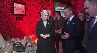 Cumhurbaşkanlığı İletişim Başkanlığı tarafından düzenlenen 'Kurşun Geçirmez Düşler: Gazzeli Çocuk Ressamlar Sergisi' Taksim Meydanı'nda açıldı