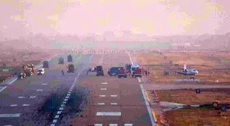 Diyarbakır Havalimanı'nda pistten çıkan özel jet kaza yerinden kaldırıldı