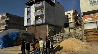 Gaziantep'te inşaat tablası çöktü, 2 işçi yaralandı