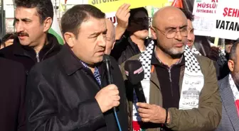 Kütahya'da Şehitlere Rahmet, Gazze'ye Destek Yürüyüşü Düzenlendi