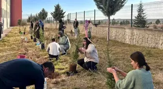 Niğde'deki yurt öğrencileri şehitler için fidan dikti