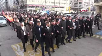 Erzurum Ülkü Ocakları, Irak'ta şehit olan askerler için yürüyüş düzenledi