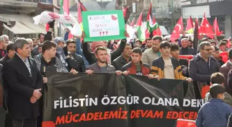 Bitlis'te İsrail'in Gazze'ye yönelik saldırıları protesto edildi