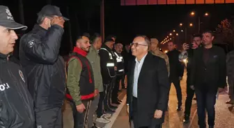 Gaziantep Valisi Kemal Çeber, polis ve jandarma ekiplerini ziyaret etti