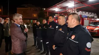 Marmaris Belediye Başkanı Mehmet Oktay, Görevi Başında Olan Çalışanları Ziyaret Etti