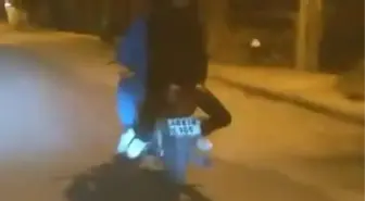 Bodrum'da tehlikeli motosiklet yolculuğu cep telefonu kamerasıyla görüntülendi
