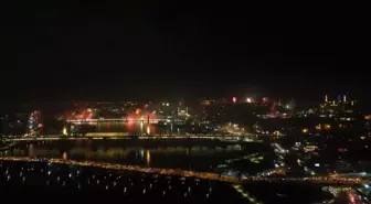 İstanbul'da Yeni Yıl Kutlamaları Dron İle Görüntülendi