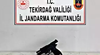 Tekirdağ'da Kuru Sıkıdan Çevirme Tabanca ve Fişekler Ele Geçirildi