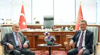 CHP Genel Başkanı Özgür Özel, Saadet Partisi Genel Başkanı Temel Karamollaoğlu ile görüştü