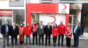 Isparta Belediye Başkanı Türk Kızılay'ını Ziyaret Etti
