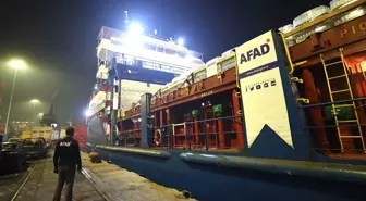 Türkiye'den Filistin'e 109 tırlık insani yardım malzemesi götürecek gemi yola çıktı