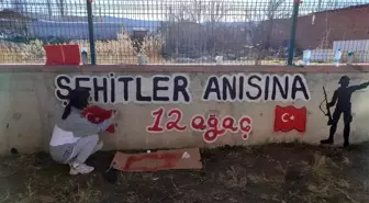 Çorum'un Sungurlu İlçesi'nde Fen Lisesi Öğrencileri Şehitler İçin Fidan Dikti