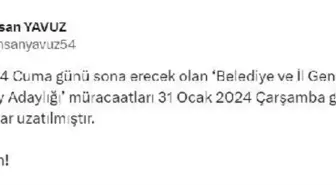 AK Parti, belediye ve il genel meclis üyeliği aday adaylığı başvuru süresini uzattı