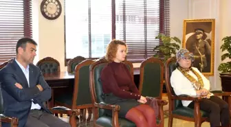 Bozüyük Belediyesi Türk Sanat Müziği Koro Şefi ve koristler Belediye Başkanı ile buluştu