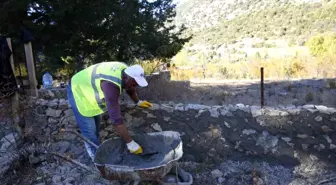 Antalya Büyükşehir Belediyesi, Akseki ilçesinde Mezarlık Hizmet Birimi yaptı