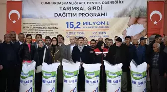 Karaman'da doğal afetlerde zarar gören çiftçilere gübre ve yem desteği