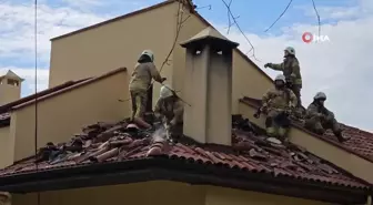 Sarıyer'de lüks villada çıkan yangın paniğe neden oldu