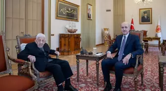 TBMM Başkanı Numan Kurtulmuş, ESAM Genel Başkanı Recai Kutan'la Görüştü