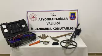 Afyonkarahisar'da Kaçak Kazı Yapan 3 Şüpheli Gözaltına Alındı