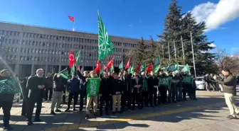 Ankara Filistin Dayanışma Platformu Üyeleri Basın Açıklaması Yaptı