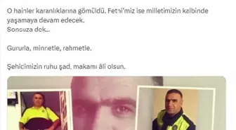 İçişleri Bakanı Ali Yerlikaya, Şehit Polis Fethi Sekin'i Anma Mesajı Paylaştı