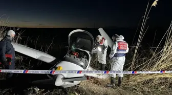 Bursa'da eğitim uçağı zorunlu iniş yaptı, öğrenci pilot hafif yaralı