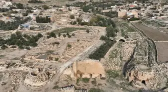 Mardin'deki Dara Antik Kenti'nde tarihi çarşı keşfedildi