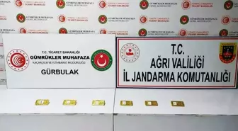 Ağrı'da Jandarma Operasyonunda 20 Kilo 596 Gram Külçe Altın Ele Geçirildi