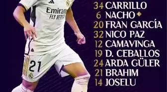 Arda Güler, Real Madrid formasıyla sahaya çıktı